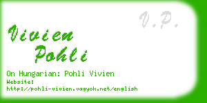 vivien pohli business card